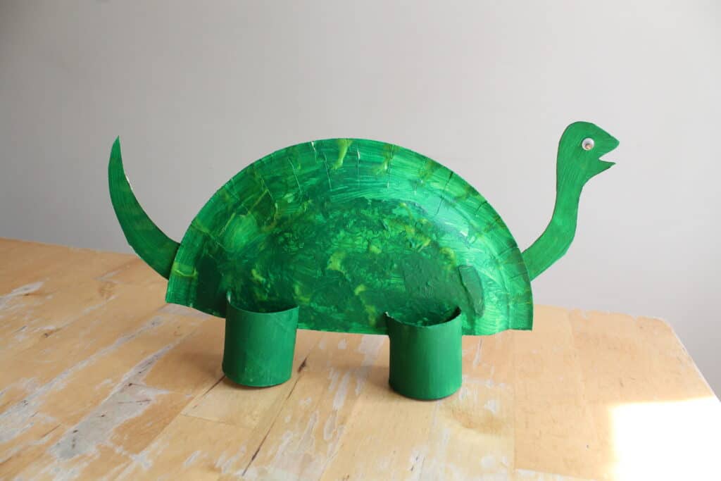 Cute & Easy Dinosaur Craft With Paper Plate & Toilet Paper RollPaper Plate Dinosaur Craft For Kids