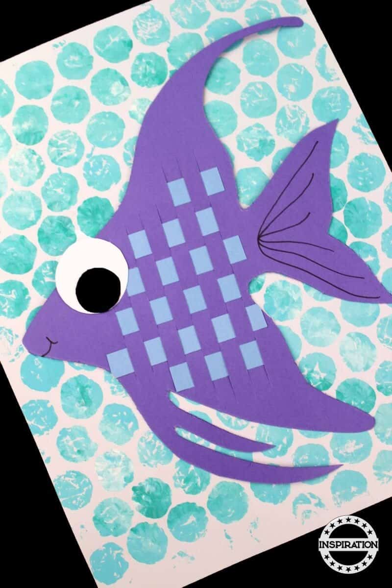 Cute Angle Fish Weaving Craft Made With PaperPaper Woven Crafts &amp; Designs
