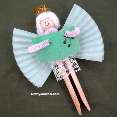 Cute Clothespin Angel Crafts For KidsClothespin Angel Crafts For Kids