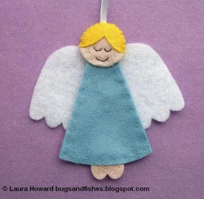 Cute Felt Angel Ornaments Craft Ideas