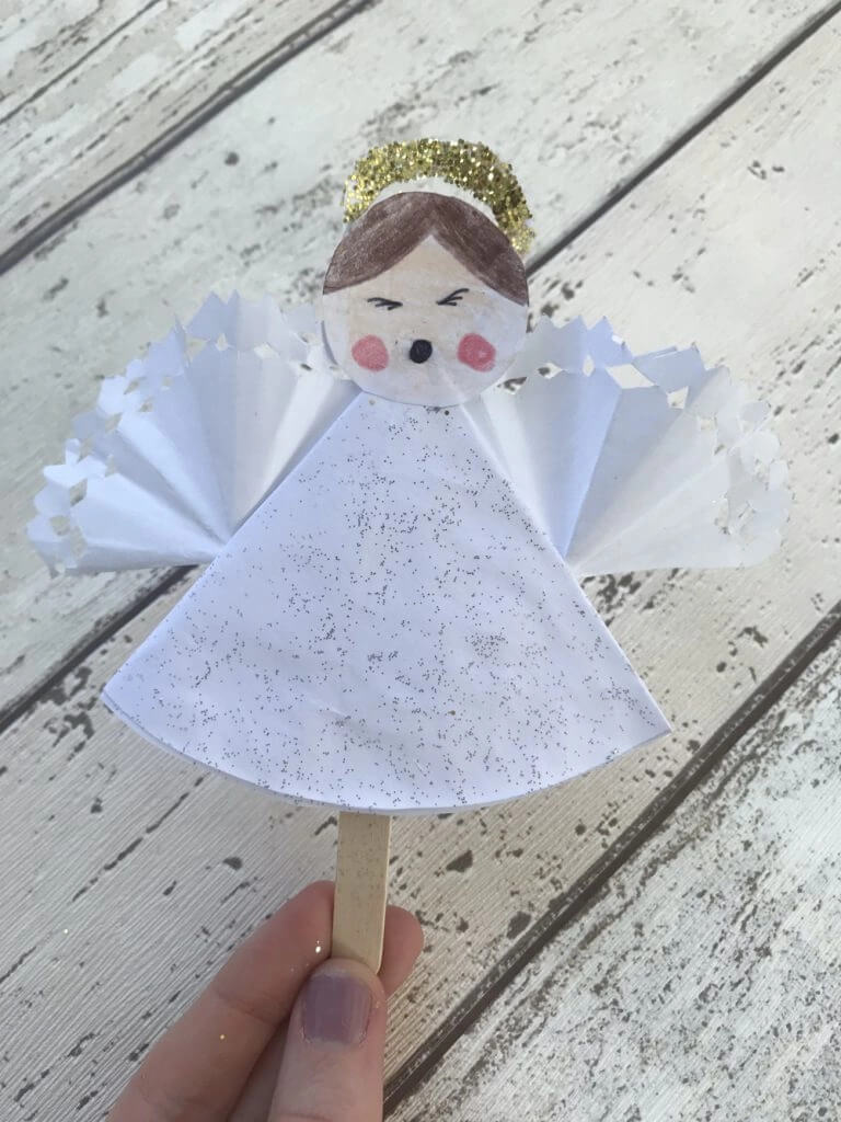 Cute Ice Popsicle Angle Craft For ToddlersAmazing Angel Crafts Using Popsicle Stick