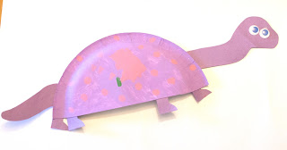 Cute Little Dinosaur Craft Activity With Paper Plate & Construction Paper