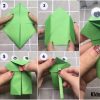 Cute Origami Frog Craft For Kids - Step By Step Tutorial
