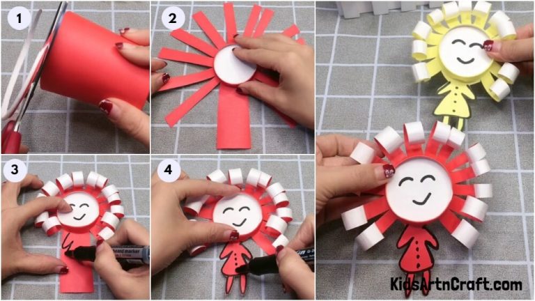 Paper Cup Doll Craft – Step By Step Toy Making Tutorial - Kids Art & Craft