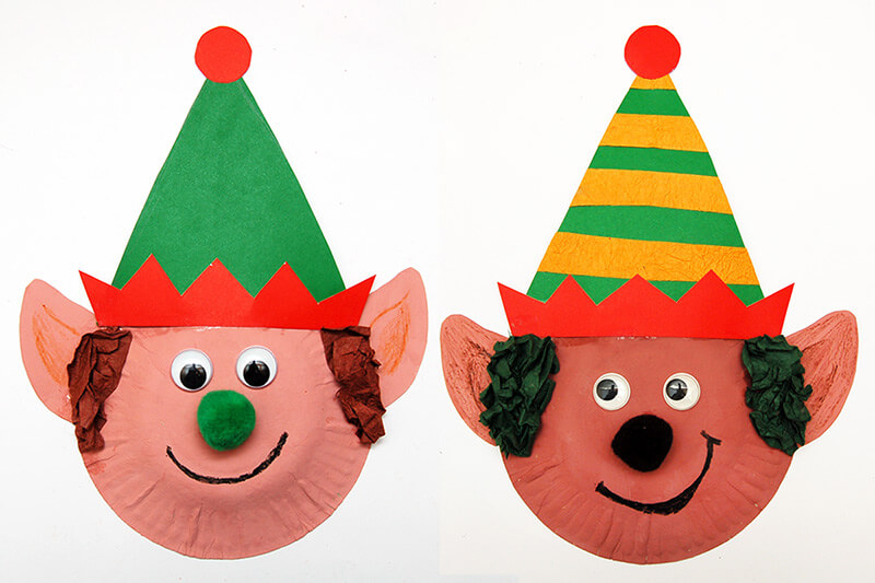 Cute Paper Plate Elf Craft Ideas for  Toddlers