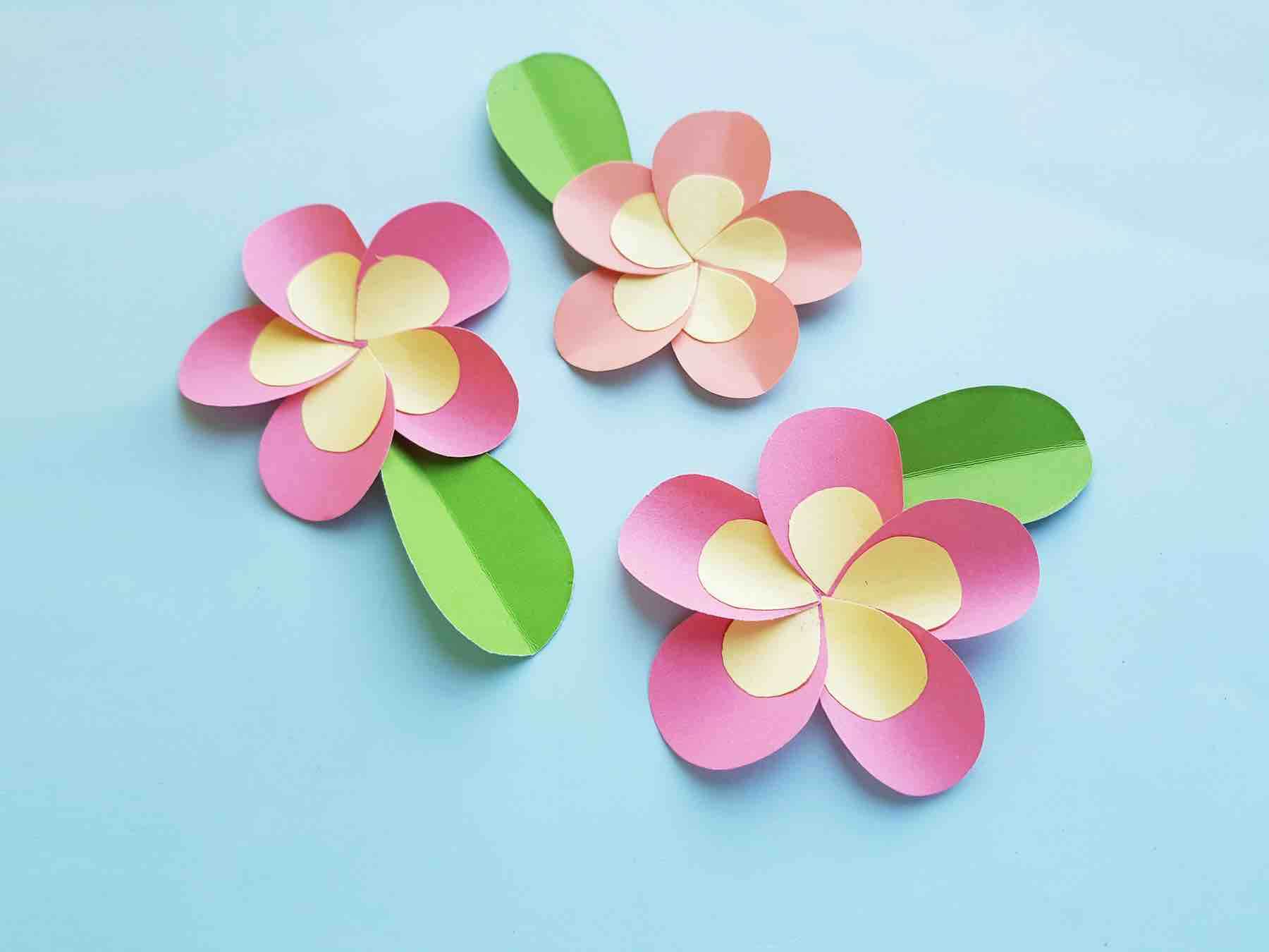 DIY Amazing Flower Art For decorationConstruction Paper Flower Crafts