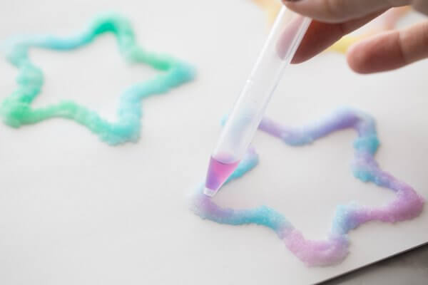 DIY Amazing Star Craft Made With Salt & Colors