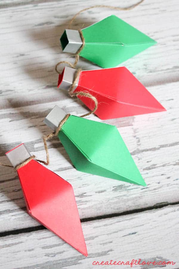 DIY Christmas Light Treat Boxes Craft Idea With Cardstock & Circut Explore DIY Cardstock Paper Crafts