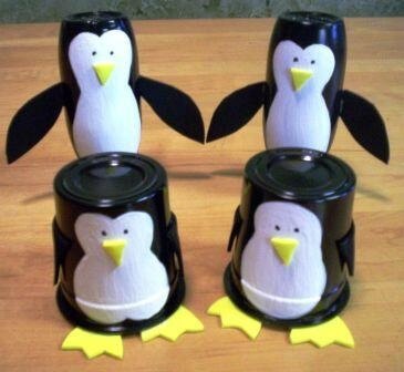DIY Cute Penguin Cup Crafts Using Recycled MaterialsRecycled Yogurt Cup Animals