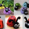 DIY Easy Egg Carton Ladybug Crafts