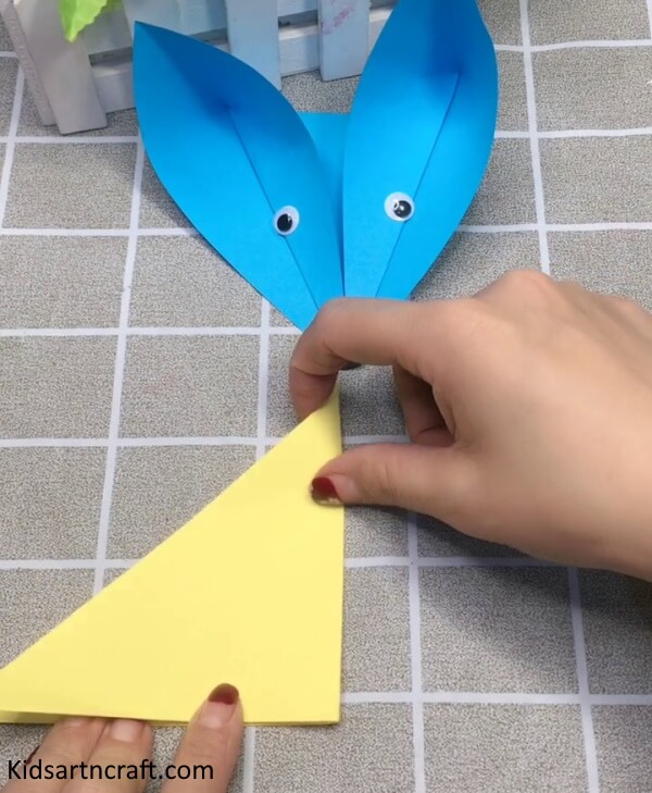 Folding Origami Paper In Fox Shaped Craft For Kids 