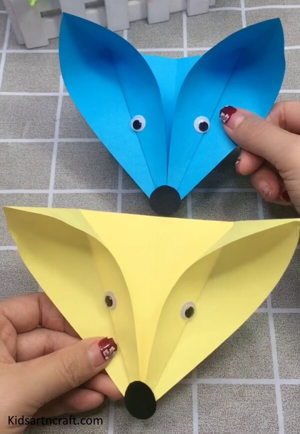 DIY Step By Step Instructions For making Fox Craft Using Origami Paper 