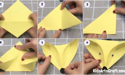 DIY Origami Paper Fox Craft For Kids - Step by Step Tutorial