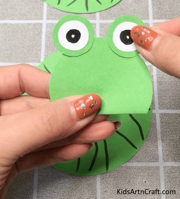 Fun To Make Face Of Paper Slinky Frog For Kids 