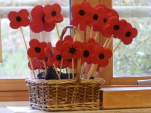 Poppy Flower Crafts Using Salt Dough for Remembrance Day - Kids Art & Craft