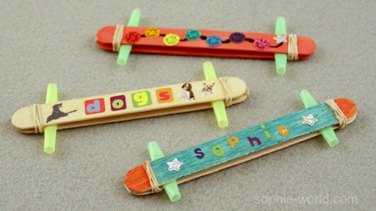 DIY Popsicle Stick Kazoo Musical Instrument Craft At Home