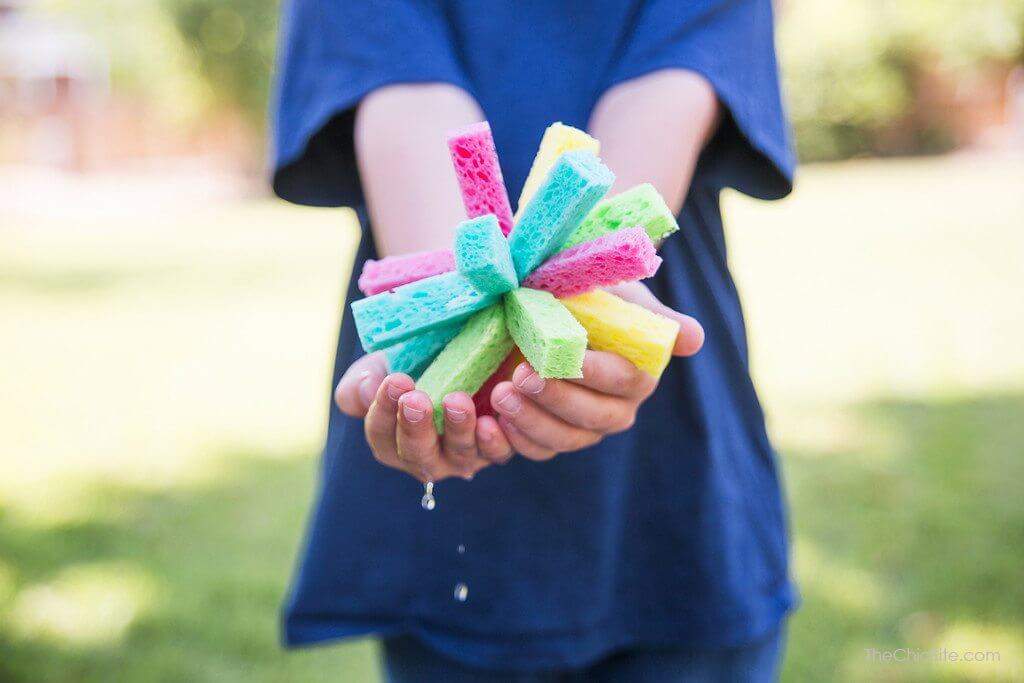 DIY Reusable Sponge Waterbombs For Kids Fun TimeEasy DIY Toddler Toys from Recycled Material