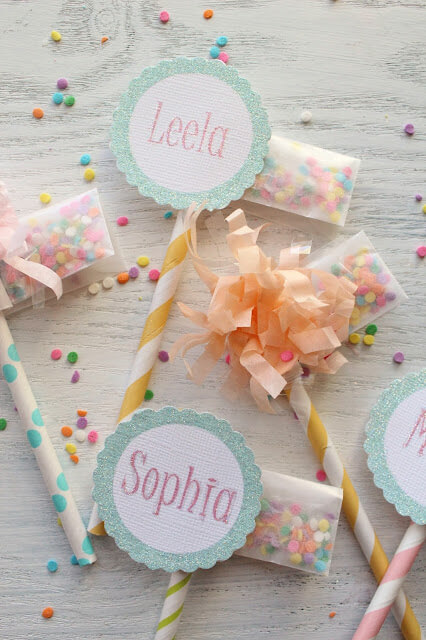 DIY Sprinkle Packet Cupcake Topper  Projects With Straws