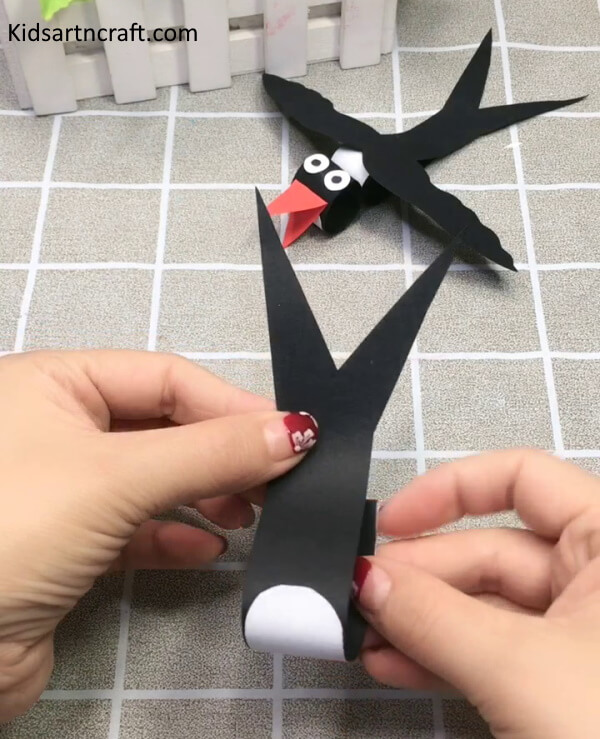Step By Step Making Of Paper Swallow Bird Craft For Kids 