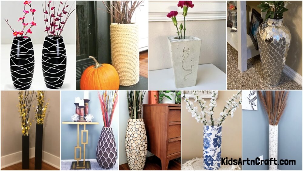 Flower Vase Making | Handmade Stylish Flower Vase | Vase Decoration Ideas |  flower pot| artmypassion - YouTube