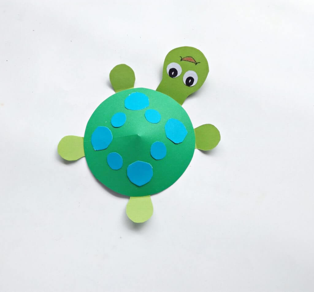 DIY Turtle Paper Craft Tutorial For Kids