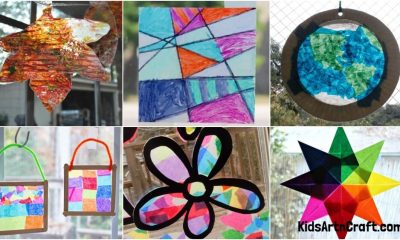 DIY Wax Paper Crafts For Preschoolers