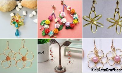 DIY Wire Flower Earrings Crafts