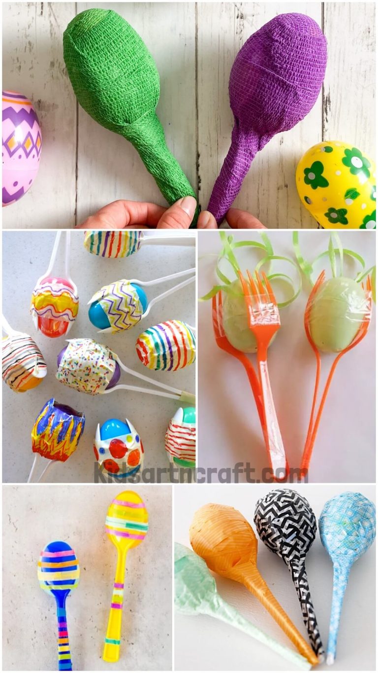 Easter Egg Maracas Crafts Kids Art & Craft