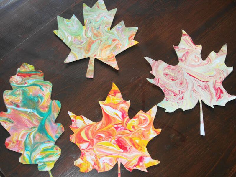 Easy & Simple Fall Leaf Painting Ideas For Kids Art