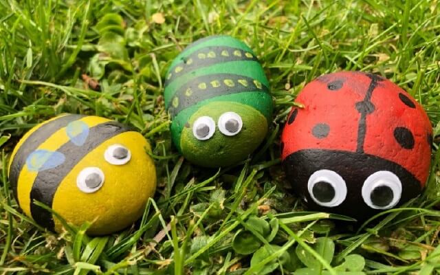 Easy & Simple Ladybug Rock Painting Idea DIY Ladybugs Painted Rocks For Kids