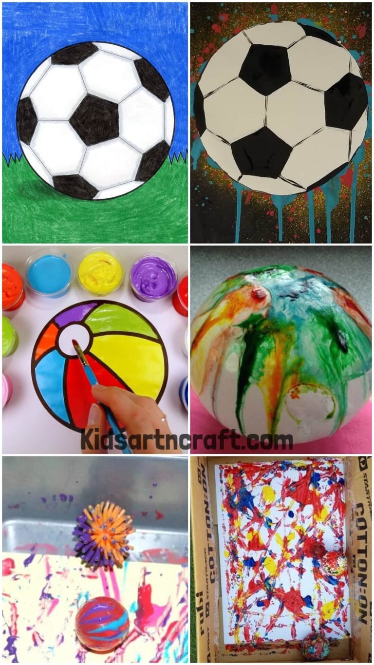 Easy Ball Painting Ideas for Kids Kids Art & Craft