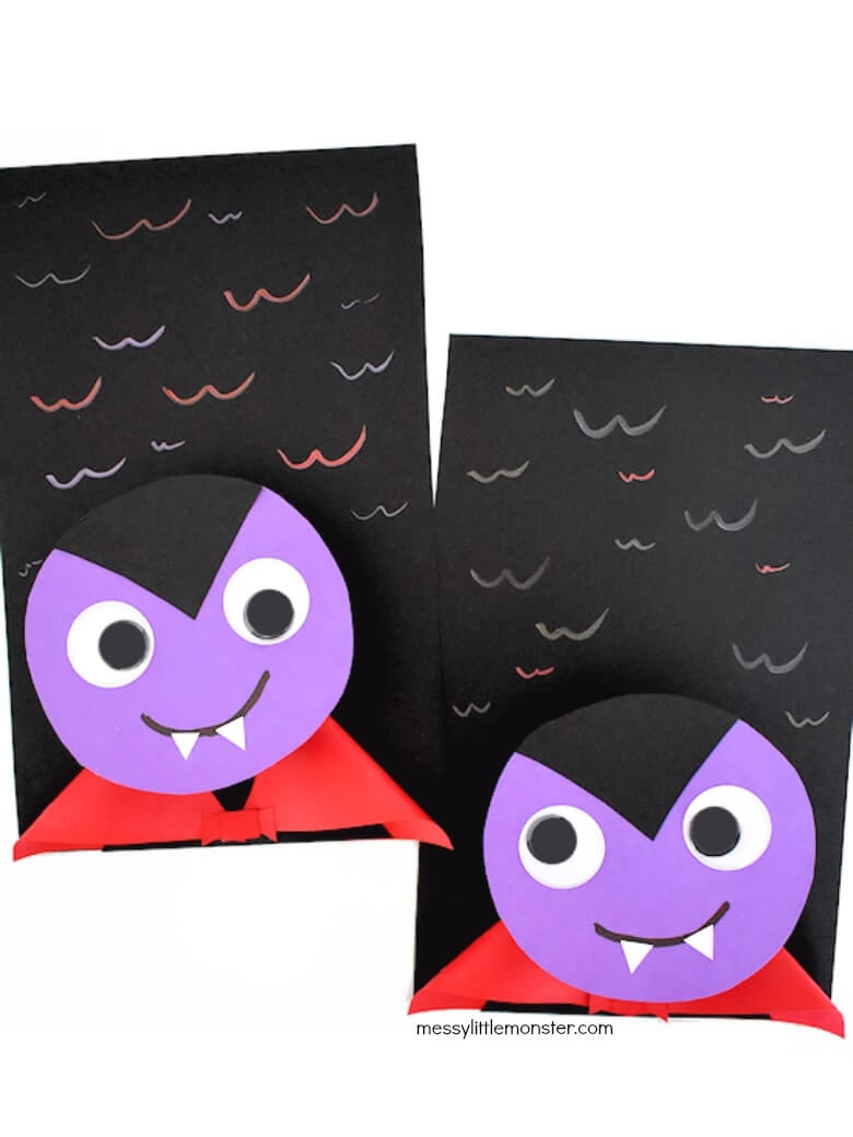 Easy Bobble Head Paper Vampire Craft Ideas for KidsVampire Craft Ideas for Kids