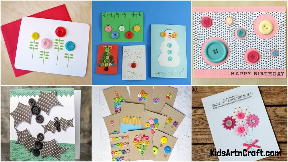 Easy Card craft using Button
