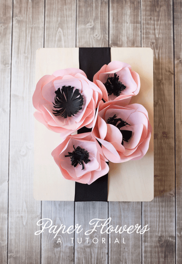 Easy Cardstock Paper Flower Decoration Craft For Kids