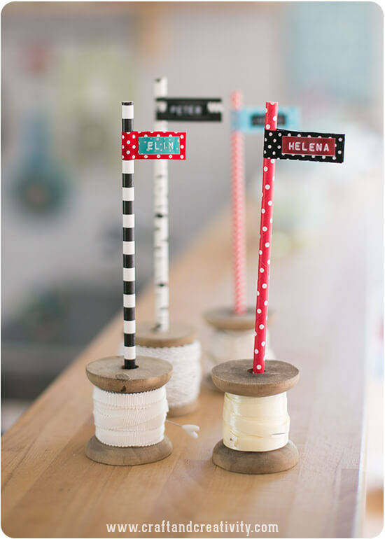Easy Crafts With Straws: Paper Straw Flags Fun To Make Paper Straw Crafts