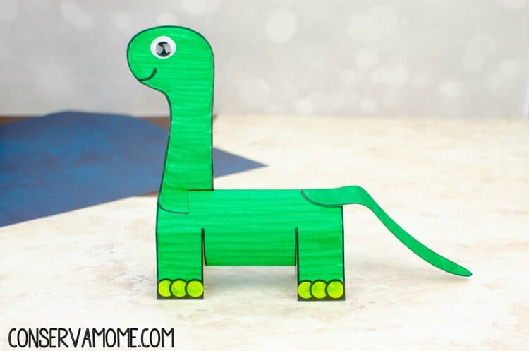 Easy Dinosaur Toilet Paper Roll Craft Idea For Preschoolers