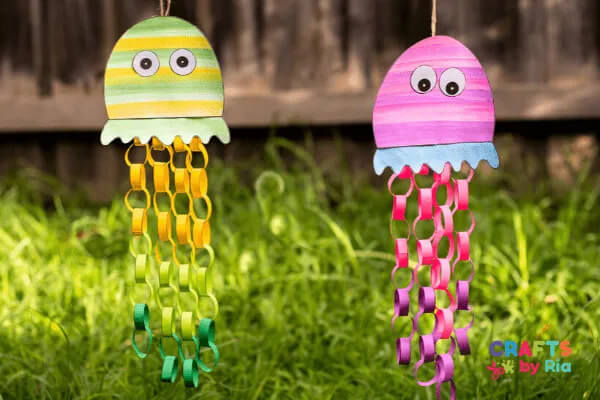 Easy Jellyfish Craft With Cardstock & Construction PaperCardstock Crafts for Preschoolers