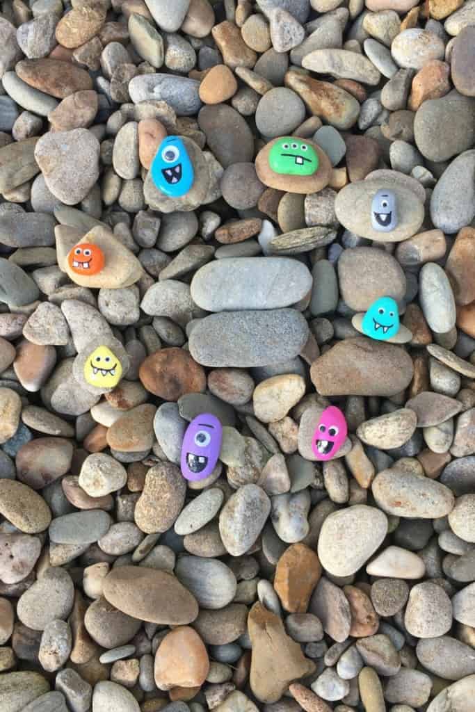 Easy Painted Rock Monsters For KidsCute Monster Painted Rock Crafts