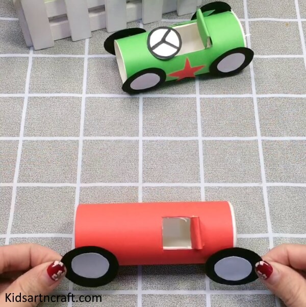 Joining & Crafting The Wheels Of Paper Cup Car For kids