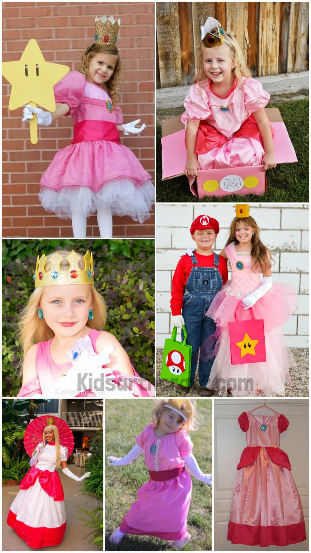 Easy Princess Peach Costume DIY Ideas for Kids