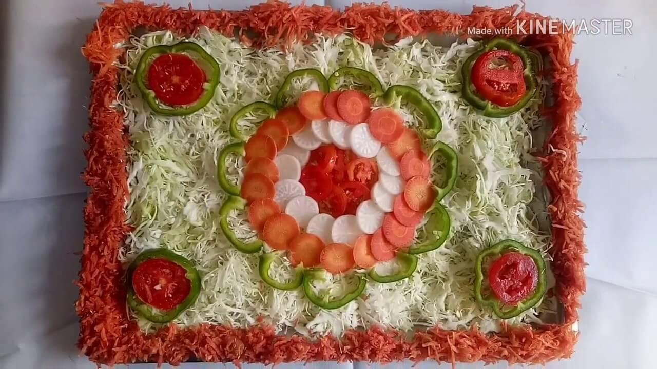 Easy Salad Dressing Decoration Idea For Kids