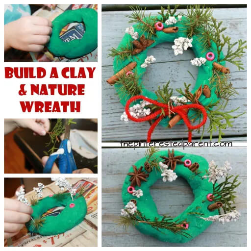 Easy Salt Dough Christmas Wreath Craft DIY
