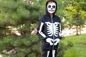 Easy Skeleton Costume Craft Made In 30 Minutes Using Cricut Machine