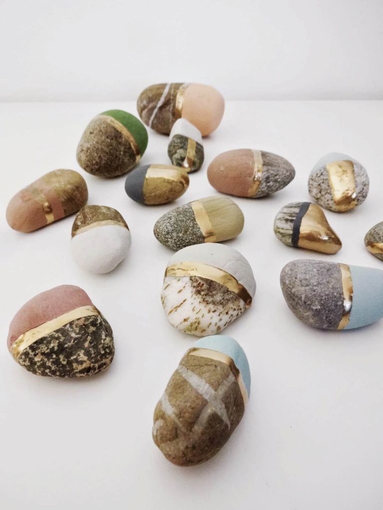 Easy To Make Aesthetic Rock Painting With Chalk Paint