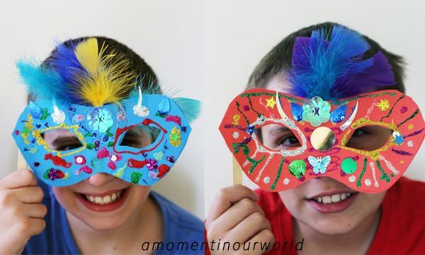 Easy To Make Brazilian Carnival Mask For Kids Brazilian Carnival DIY Costumes for Kids