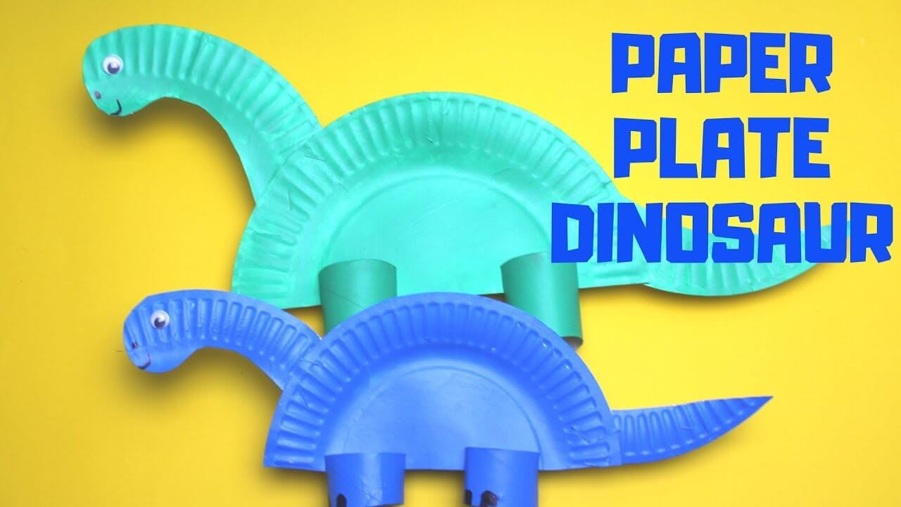 Easy To Make Paper Plate Dinosaur Craft For Kids