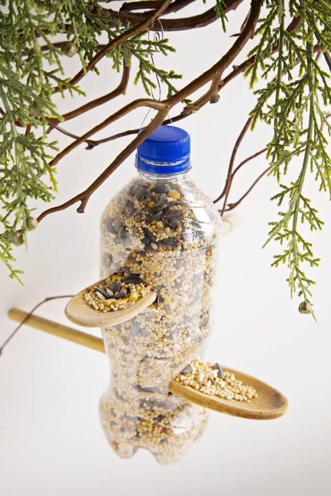 Easy To Make Recycled Bird Feeder Craft For Hanging OutdoorsRecycled Bottle Crafts With Seeds