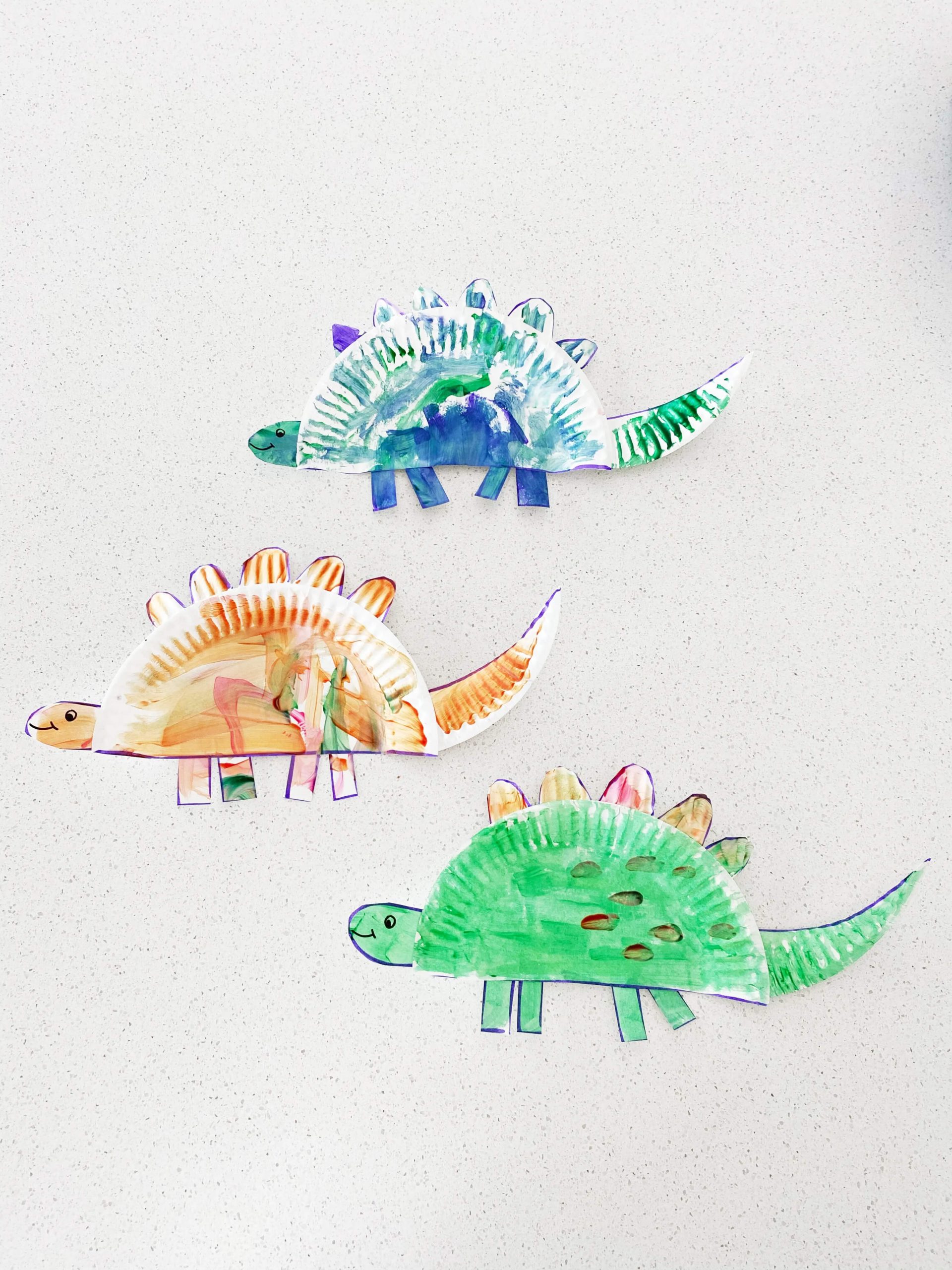 Easy to Make Stegosaurus Dinosaur Craft Activity Using Paper PlateStegosaurus Dinosaur Paper Plate Crafts For Kids