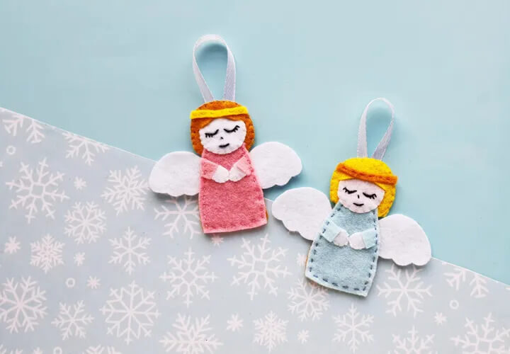 Fabulous Felt Angel Ornaments Craft Ideas