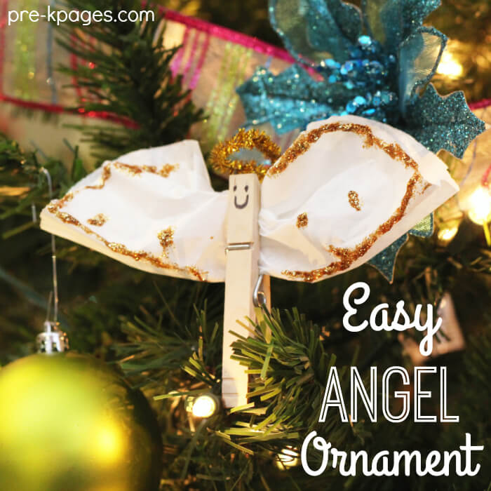 Fabulous Glittery Clothespin Angel Crafts For Kids